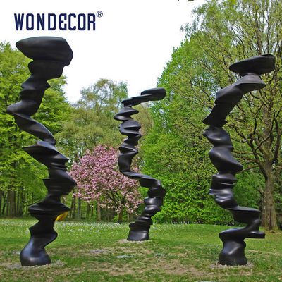 Large Abstract Rockery Bronze Garden Sculpture Metal Casting