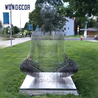 150cm Forged Metal Sculpture Vanishing Modern Figure Sculpture