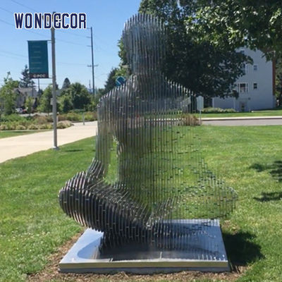 150cm Forged Metal Sculpture Vanishing Modern Figure Sculpture