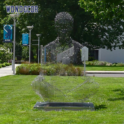 150cm Forged Metal Sculpture Vanishing Modern Figure Sculpture
