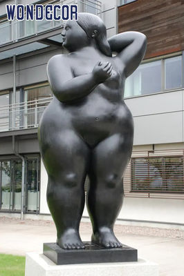 Fat Woman Bronze Statues Sculpture 210cm For Garden Decoration
