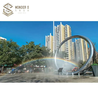 WONDERS Garden Decorative Metal Ring Sculpture 220cm 3D 2D Design
