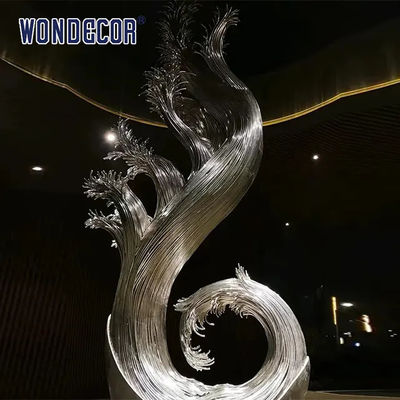 Custom Outdoor Casting Stainless Steel Sculpture Large Abstract Steel Sculpture