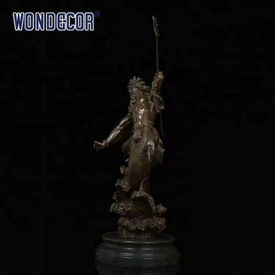Custom brass Bronze Statues Sculpture Emperor Poseidon shape