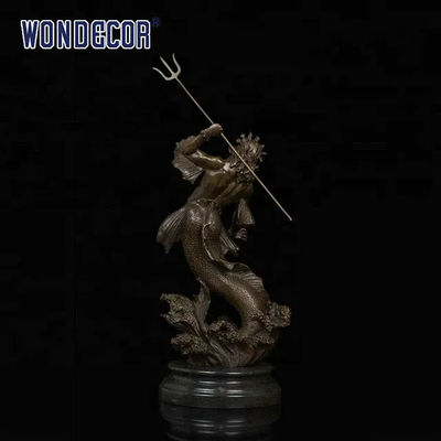 Custom brass Bronze Statues Sculpture Emperor Poseidon shape