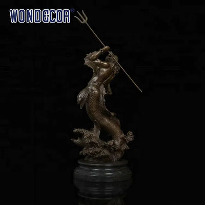 Custom brass Bronze Statues Sculpture Emperor Poseidon shape