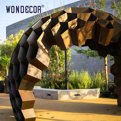 Outdoor Corten Steel Sculpture Customized Corten Steel Garden Art