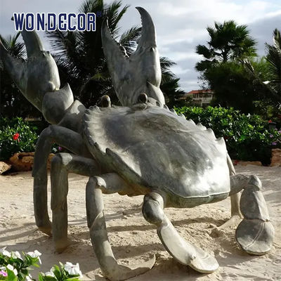 Garden animal decoration large size best artwork bronze crab sculpture