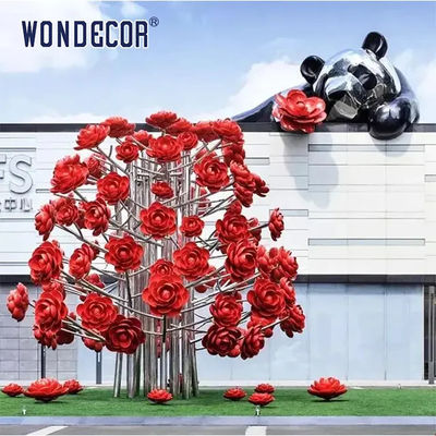 150cm Outdoor Metal Sculpture Flower Sea Metal Garden Statues