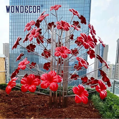 150cm Outdoor Metal Sculpture Flower Sea Metal Garden Statues