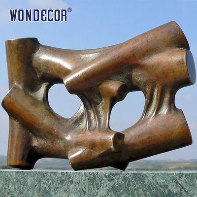 Outdoor Square Garden Corten Steel Sculpture Metal Decoration