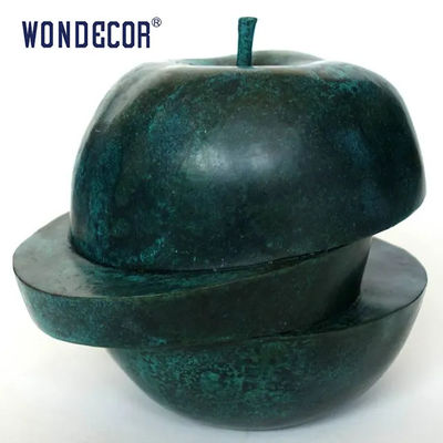 Large outdoor garden metal decoration abstract apple Bronze sculpture