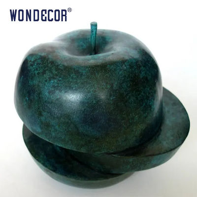 Large outdoor garden metal decoration abstract apple Bronze sculpture