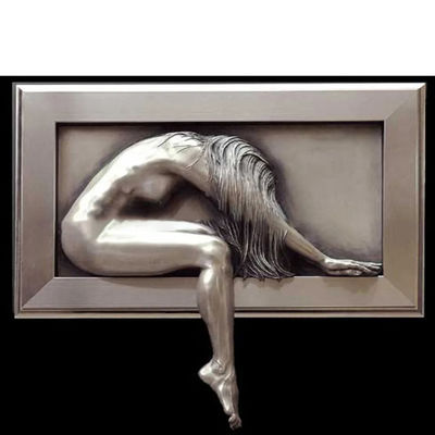 Home Decoration Bronze Relief Sculpture 70cm Female Nude Sculptures