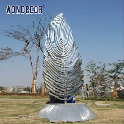 Customized Stereoscopic Stainless Steel Tree Sculpture Garden Decoration Abstract Geometric