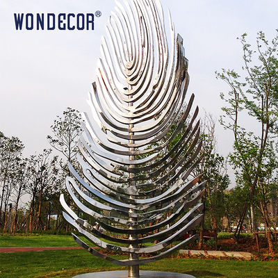 Customized Stereoscopic Stainless Steel Tree Sculpture Garden Decoration Abstract Geometric