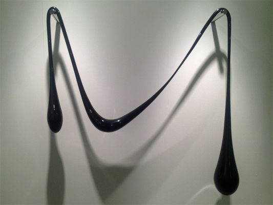 Garden Water Droplet Stainless Steel Modern Sculpture Wall Decoration