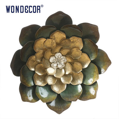 3D Blooming Flower Metal Wall Art Sculpture Decoration Copper