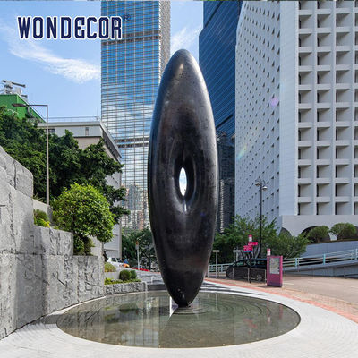 Outdoor Square Large Art Metal Geometric Shape Stainless Steel Sculpture