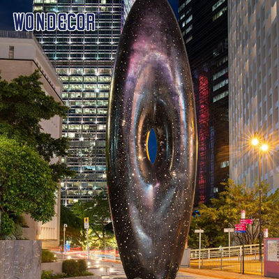 Outdoor Square Large Art Metal Geometric Shape Stainless Steel Sculpture