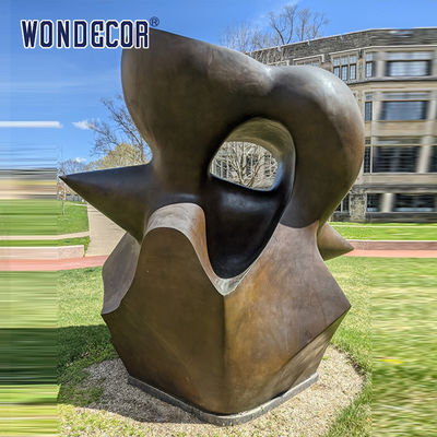 Large Outdoor Art Sculptures Raise Funds For Geometric Copper Sculptures