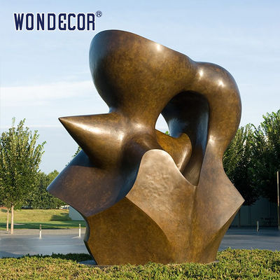 Large Outdoor Art Sculptures Raise Funds For Geometric Copper Sculptures