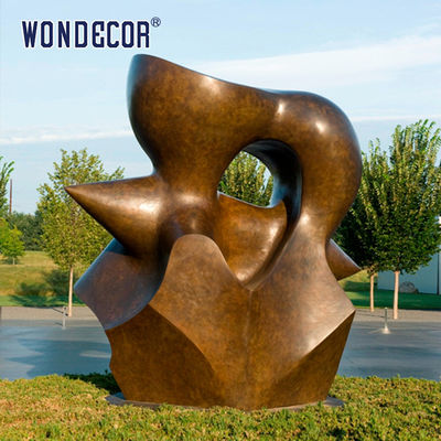 Large Outdoor Art Sculptures Raise Funds For Geometric Copper Sculptures