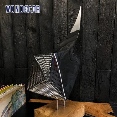 Customizable Silvery Stainless Steel Art Sculptures Innovative Designs