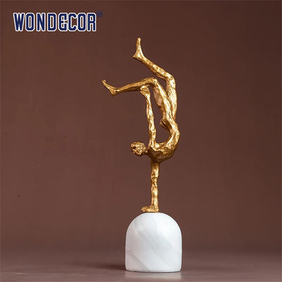 Small Indoor Abstract Metal Art Extreme Sports Figurine Copper Sculpture