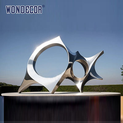 Outdoor Large Modern Metal Art Craft Abstract Forged Stainless Steel Sculpture