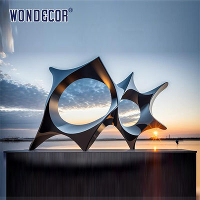 Outdoor Large Modern Metal Art Craft Abstract Forged Stainless Steel Sculpture