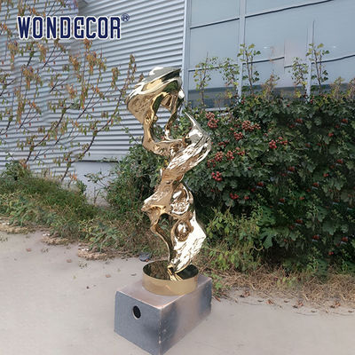 Large abstract outdoor plaza metal art the Taihu Lake rockery stainless steel sculpture