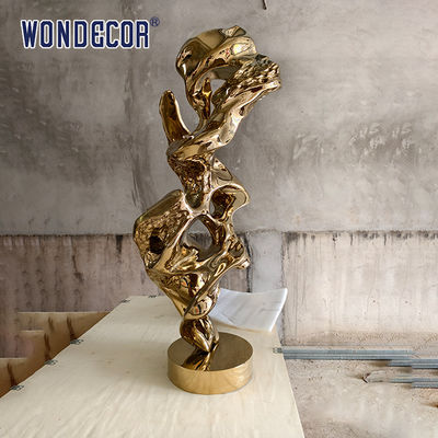Large abstract outdoor plaza metal art the Taihu Lake rockery stainless steel sculpture