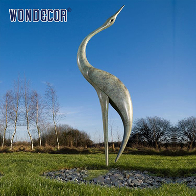 Large Size Outdoor Garden Bronze Isis Abstract Bird Statue