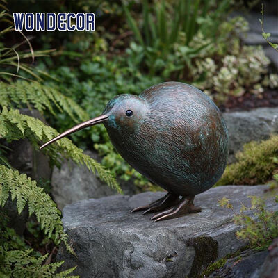 Outdoor Garden Decor Bronze Sculpture Kiwi Bird Statue