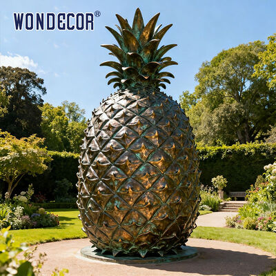 Bronze Pineapple Statue Elegant Home and Garden Decor Perfect for Living Room Patio or Office Accent Piece