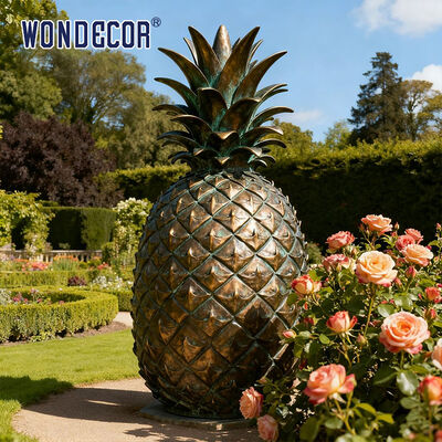 Bronze Pineapple Statue Elegant Home and Garden Decor Perfect for Living Room Patio or Office Accent Piece