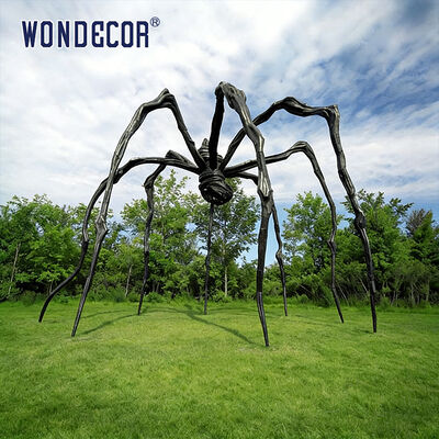 Casting custom sized black large copper bronze spider statues, suitable for squares or gardens