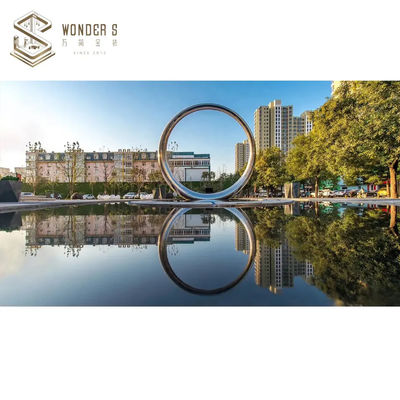 WONDERS Garden Decorative Metal Ring Sculpture 220cm 3D 2D Design