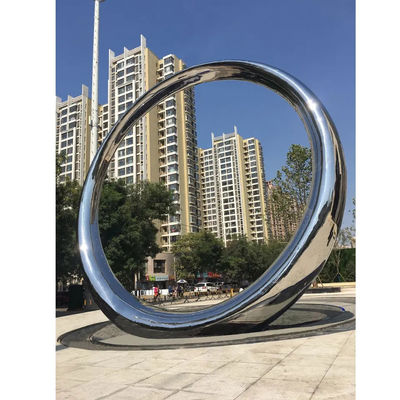 WONDERS Garden Decorative Metal Ring Sculpture 220cm 3D 2D Design