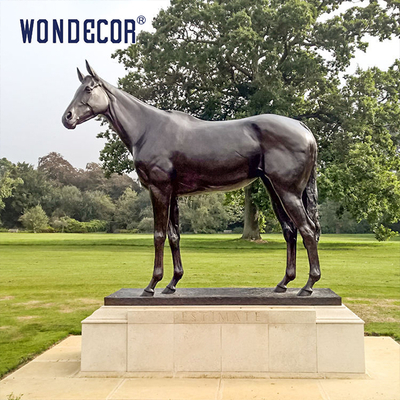Life Size Lifelike Metal Animal Bronze English Thoroughbred Horse Statue